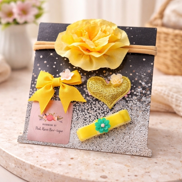 Handmade Other - Nwt handmade headband hair clips Baby toddler girls